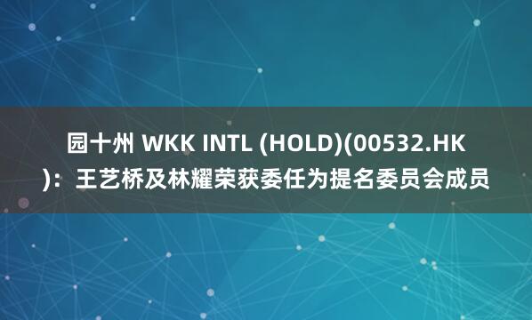 园十州 WKK INTL (HOLD)(00532.HK)：王艺桥及林耀荣获委任为提名委员会成员