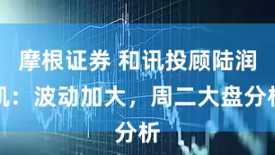 摩根证券 和讯投顾陆润凯：波动加大，周二大盘分析