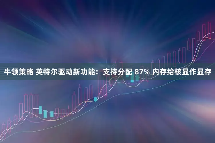 牛领策略 英特尔驱动新功能：支持分配 87% 内存给核显作显存